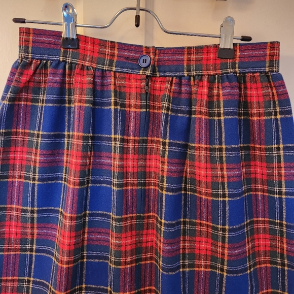 💙❤️Vintage 60's Pendelton Plaid Skirt❤️💙 💙 - Picture 3 of 4